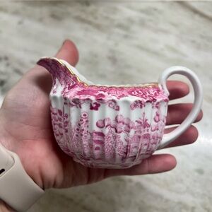 Rare Pink Willow Copeland Spode Creamer Dish